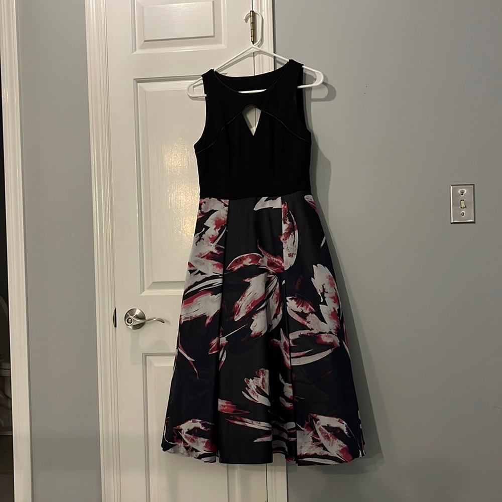 Brand new Adrianna Papell dress. US size 4, black with grey and purple.